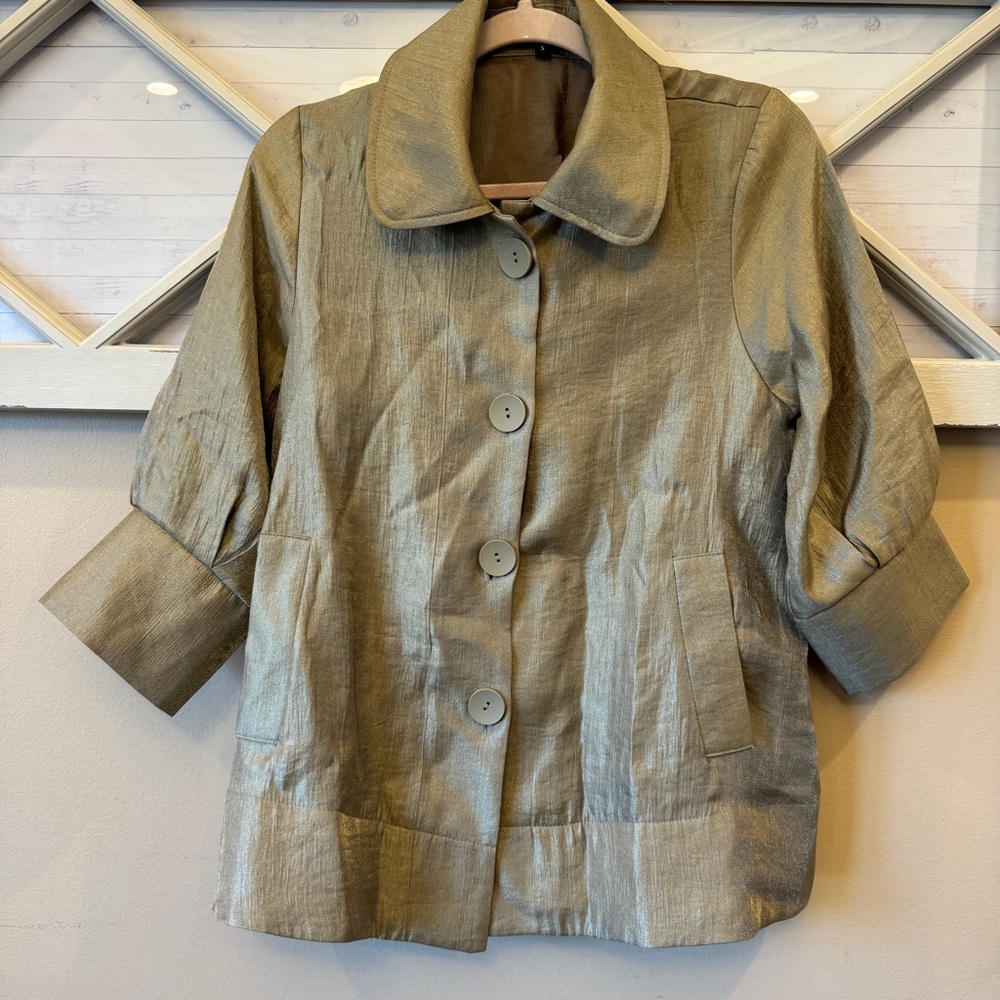 Damee Jacket Size‎ small olive 3/4sleeves